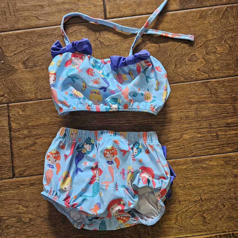 💝💝5/$25💝💝Mermaid Print Two-Piece Swimsuit for Baby